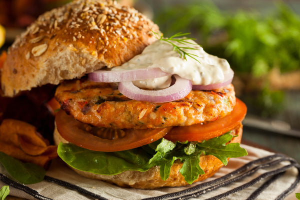 Salmon Burger - Spicy - 2 pc