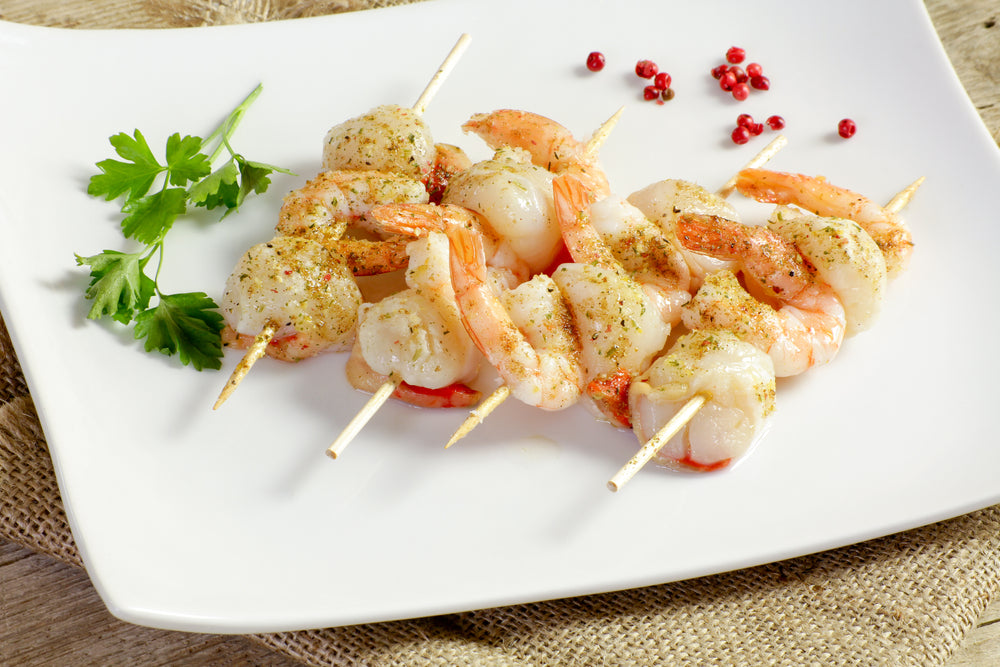 Shrimp and scallop outlet skewers