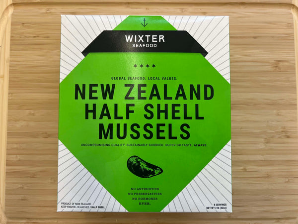 Mussels - Greenshell, Half Shell, Frozen (New Zealand) - 2 lb