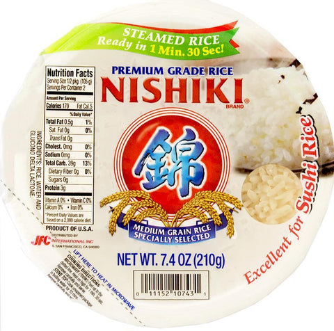 Rice - Nishiki Microwavable Bowl (White)