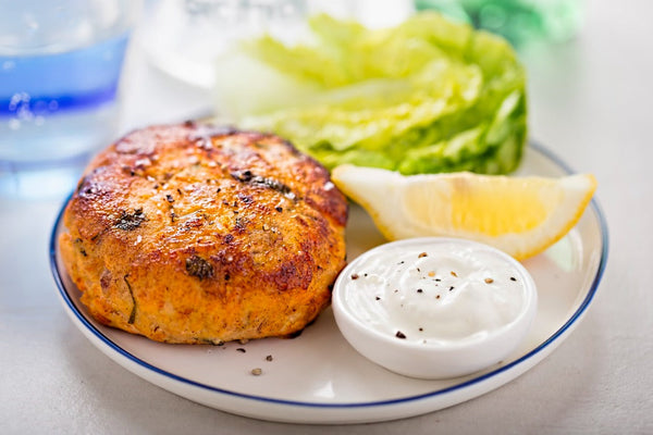 Salmon Burger - Garlic and Onion - 2 pc
